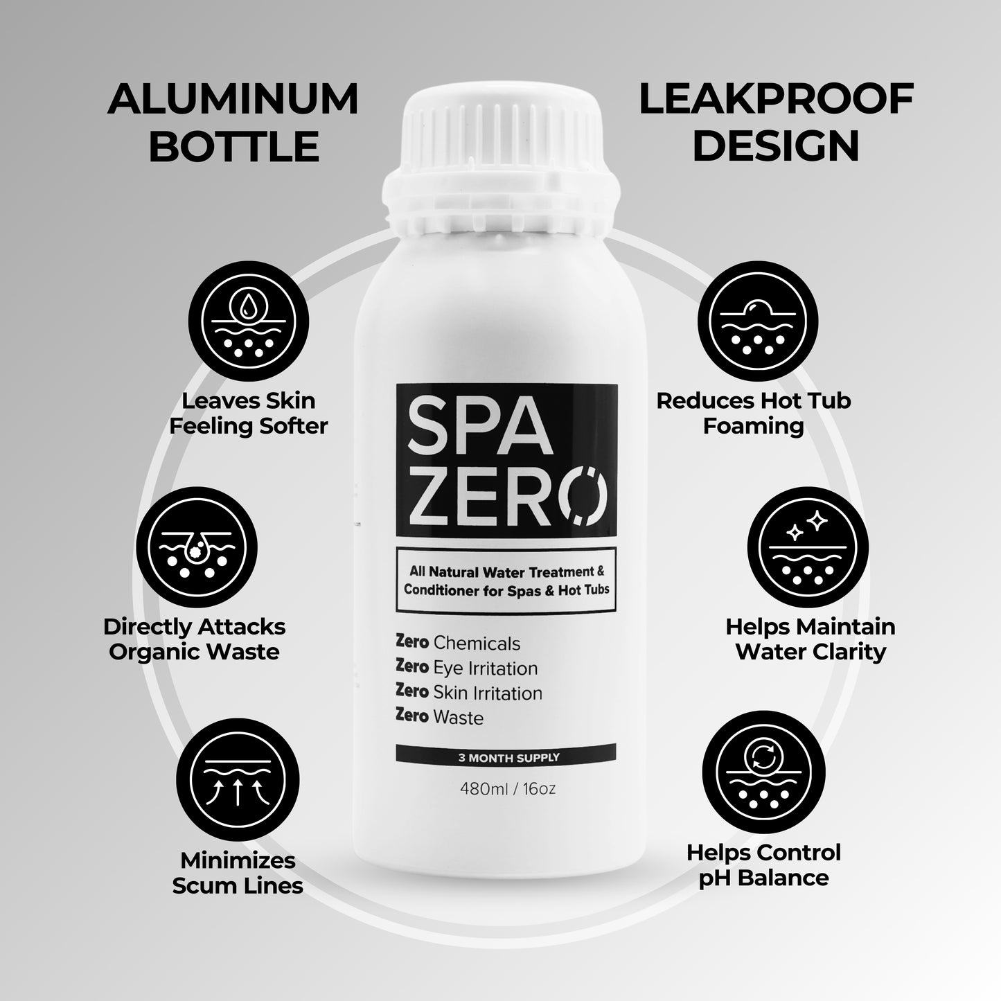 Spa Zero Water Treatment & Conditioner 480ml